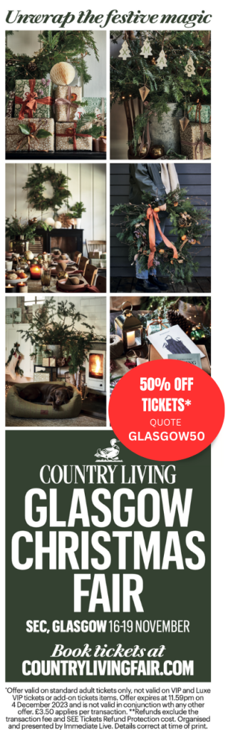 Discount on Country living Christmas fair