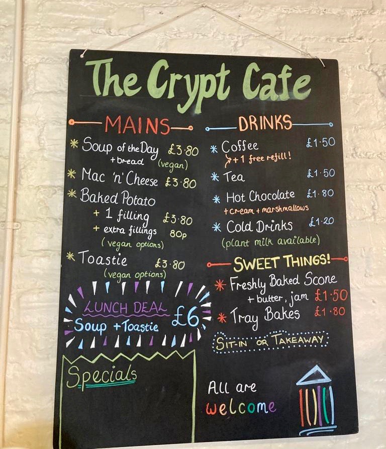 The crypt cafe